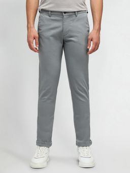 Arrow Sports - Sport Solid Grey Cotton Trouser