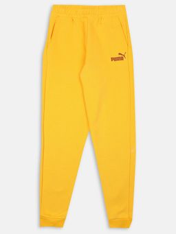 Puma - Ess Logo Boys Yellow Joggers
