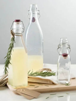 Kilner - Clip Top Square Bottle for thinKitchen, 1000 ml