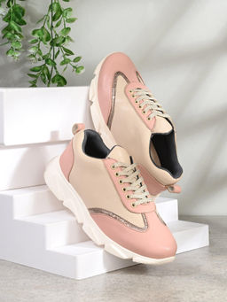 EGOSS - X Lady Boss Premium Comfortable Casual Sneakers Peach