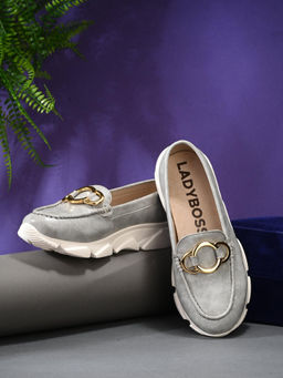 EGOSS - X Lady Boss Premium Comfortable Casual Loafers Grey