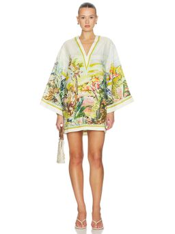 Alemais - Jungle Boogie Women's Printed V-Neck Mini Dress Multi-Color