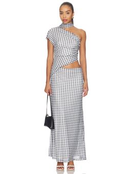 Curaae by Elliatt - Siane Women's One Shoulder Cut-Out Maxi Dress Black