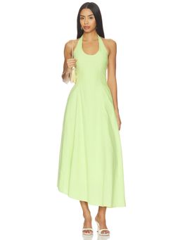 Sovere - Reani Women's Halter Neck Sleeveless Maxi Dress Green