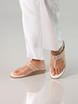 Monrow - Women Lily Cream Flat Sandals