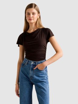 Forever New - Stormi Spliced Shoulder Top