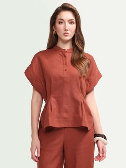 RAREISM - Relaxed Fit Linen Top