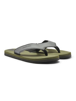 WOODLAND - Men Casual Slip On Flipflops Blue & Olive