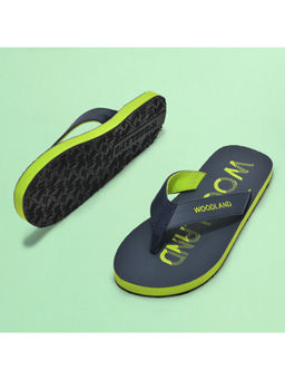 WOODLAND - Men Casual Slip On Flipflops Navy Blue & Green