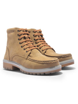 WOODLAND - Men High Top Casual Lace-Ups Boots Tan