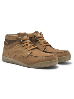 WOODLAND - Men Mid Top Casual Lace-Ups Boots Brown