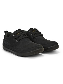 WOODLAND - Men Casual Lace-Ups Black Sneakers