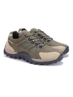 WOODLAND - Men Casual Lace-Ups Olive Sneakers