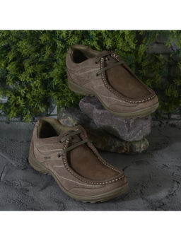 WOODLAND - Men Casual Lace-Ups Brown Sneakers