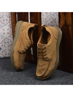 WOODLAND - Men Casual Lace-Ups Tan Boat Shoes