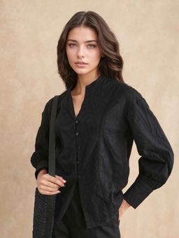 RAREISM - Women Black Solid Top