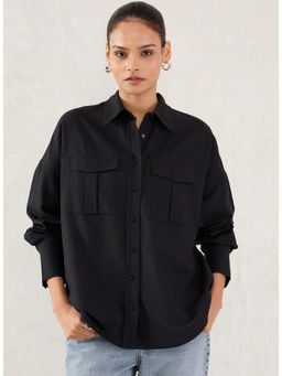 Femmella - Women Black Solid Shirt