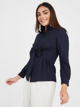 Styli - Full Sleeves Front Tie Shirt