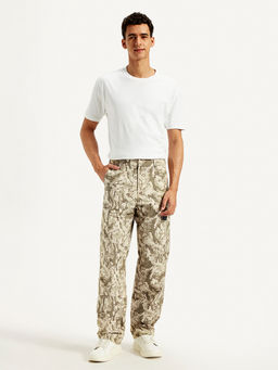Levi's - Men Beige Camouflage Printed Loose Fit Cargos