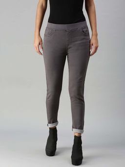 De Moza - Grey Women's Casual Jeggings Dark