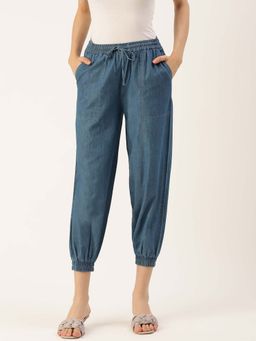 De Moza - Mid Blue Women's Casual Joggers