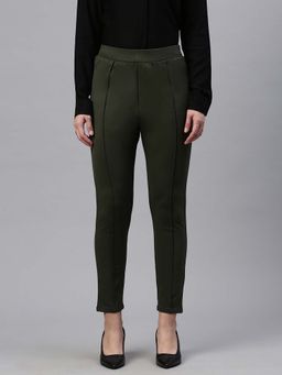 De Moza - Olive Women's Casual Trousers