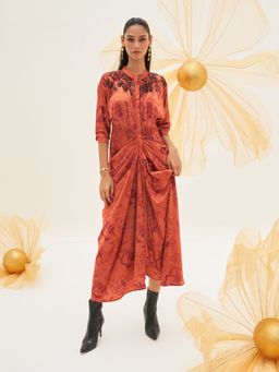 House of Fett - Sakura Gown - Orange