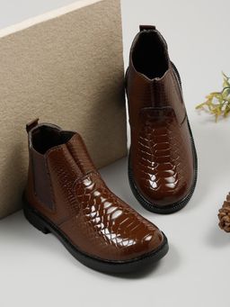 Tiny Bugs - Boys Ankle Length Boots - Brown