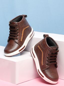 Tiny Bugs - Boys Ankle Length Sneakers - Brown