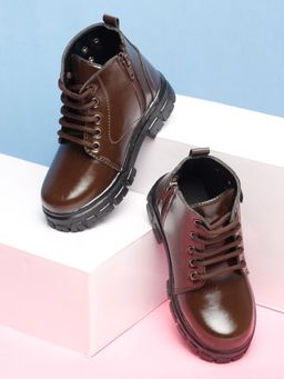 Tiny Bugs - Boys Ankle Length Boots - Brown