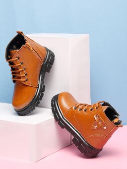 Tiny Bugs - Boys Ankle Length Boots - Tan