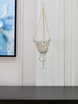 At Home by Nilkamal - Hanging Votive Candle Holder Gold