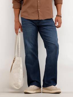 WROGN - Blue Men Bootcut Fit Stretchable Jeans