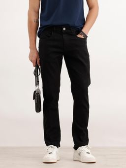 WROGN - Black Solid Slim Fit Denim Jeans