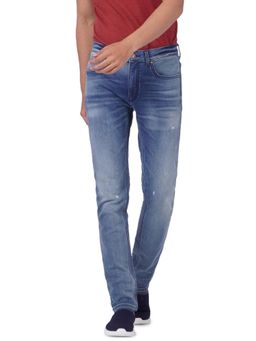 Jack & Jones - Blue Low Rise Ben Skinny Jeans