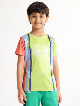 Blue Giraffe - Boys Multi-Color Printed T-shirt