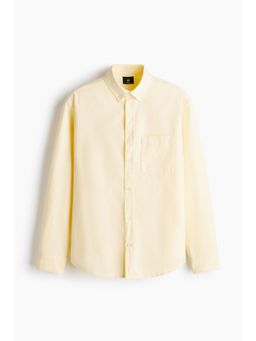 H&M - Men Yellow Regular Fit Oxford Shirt