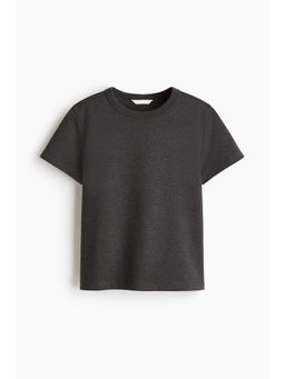 H&M - Women Black Cotton T-Shirt
