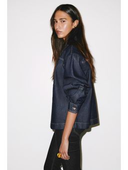 H&M - Women Blue Denim Popover Shirt