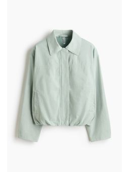 H&M - Women Turquoise Collared Bomber Jacket