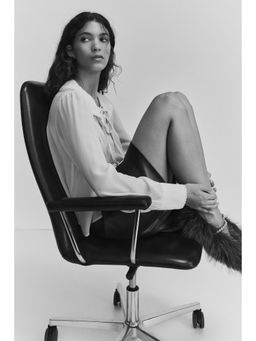 H&M - Women White Collared Viscose Blouse