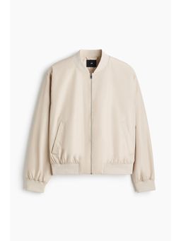 H&M - Men Beige Lightweight Bomber Jacket