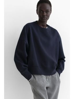 H&M - Women Blue Oversized Sweatshirt