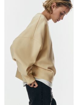 H&M - Women Yellow Oversized Sweatshirt