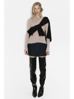 H&M - Women Beige Wool Top