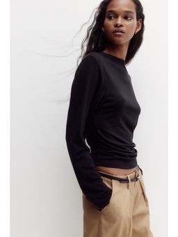 H&M - Women Black Cowl-Back Jersey Top