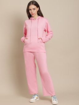 Secret Wish - Women Baby Fleece Winter Night Suit Pink (Set of 2)