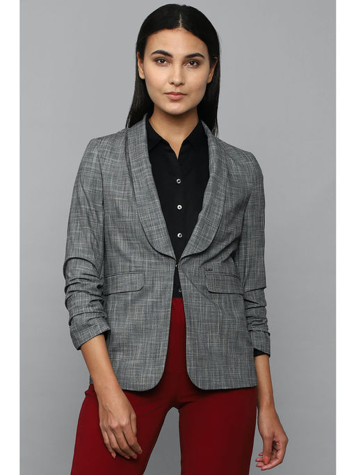 Casual Blazer Outfit Check Blazer For Ladies Buy Allen Solly Women