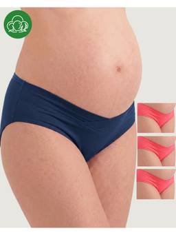 Inner Sense - Plus Size Organic Cotton V Band Panties (Pack of 4)