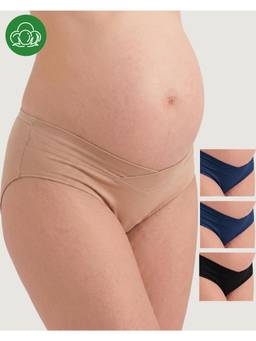 Inner Sense - Plus Size Organic Cotton V Band Panties (Pack of 4)